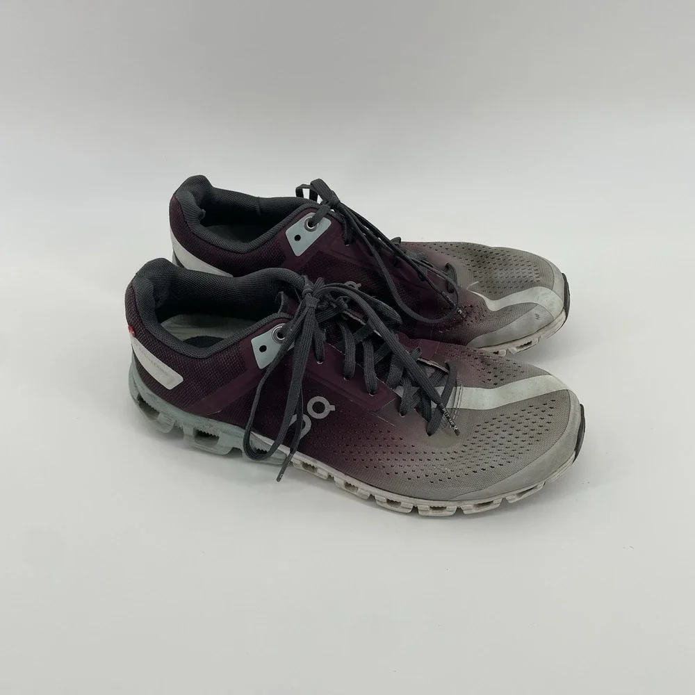 On Cloudflow Shoes Womens Size 8 Mulberry Mineral Running Activewear‎ Sneakers